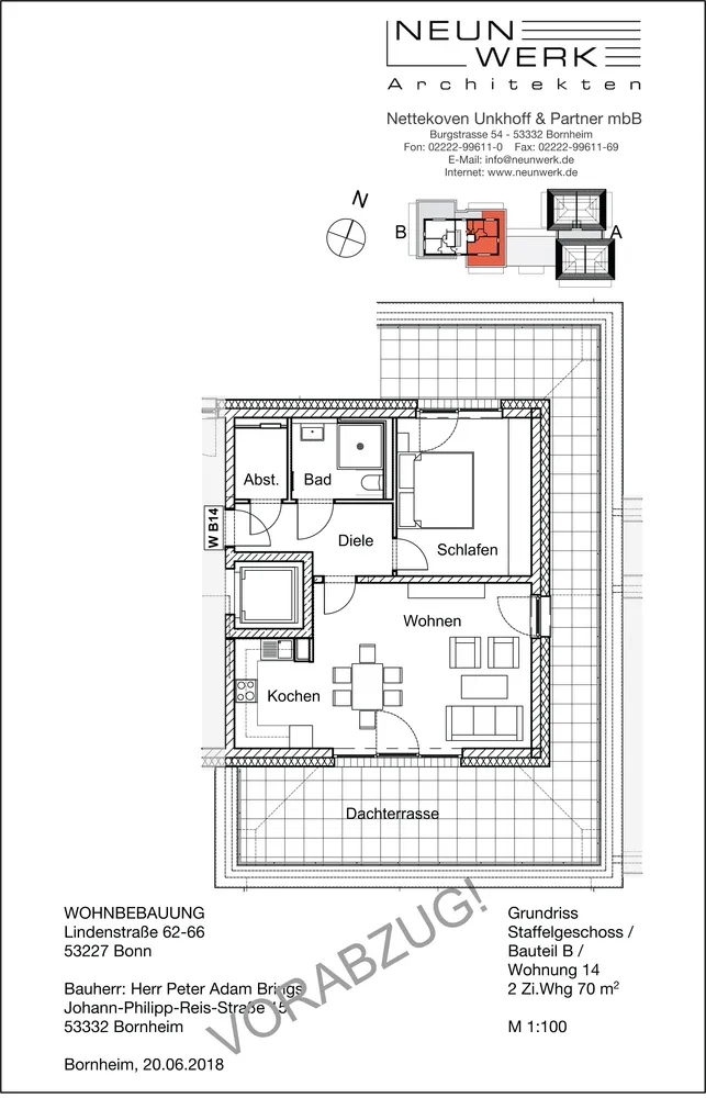 2 Zimmer Wohnung mit 70 m² in Bonn – Bild 1