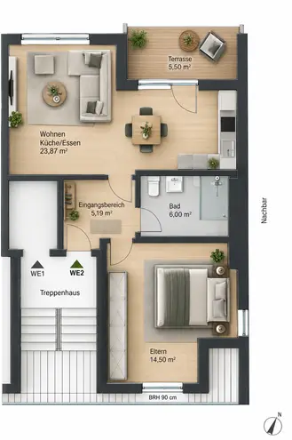3 Zimmer Wohnung mit 54 m² in Essen – Bild 8