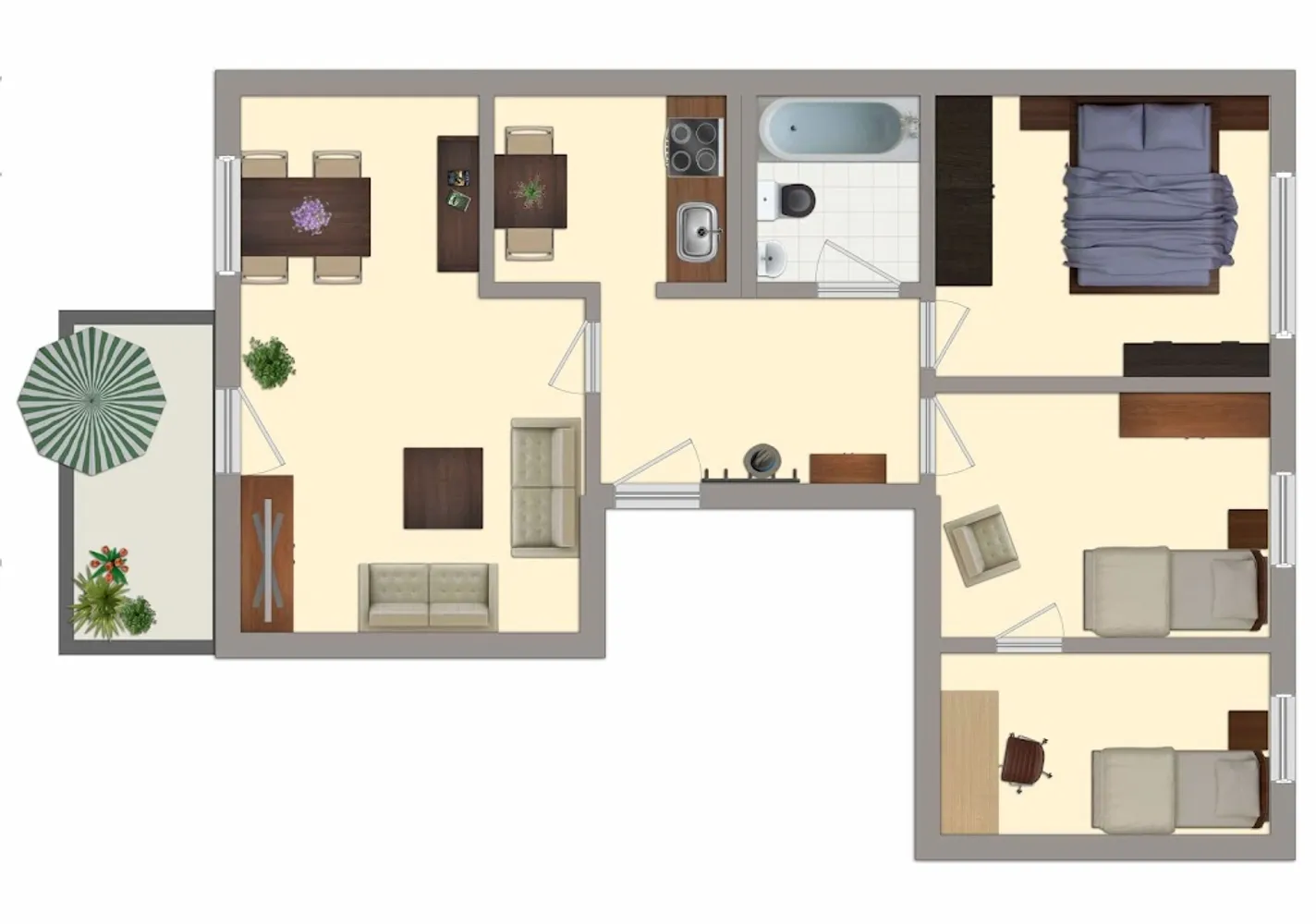 4 Zimmer Wohnung mit 64 m² in Dessau-Roßlau – Bild 9