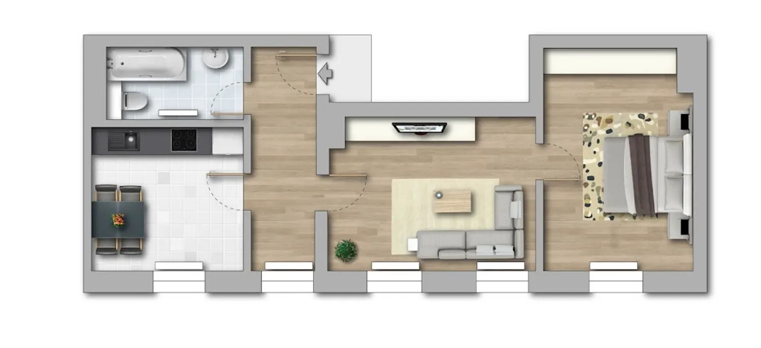 2 Zimmer Wohnung mit 50 m² in Dessau-Roßlau – Bild 11