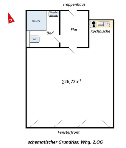1 Zimmer Wohnung mit 27 m² in Braunschweig – Bild 9