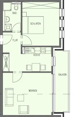 2 Zimmer Wohnung mit 42 m² in Oldenburg – Bild 7