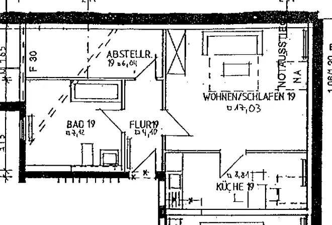 2 Zimmer Wohnung mit 43 m² in Magdeburg – Bild 3