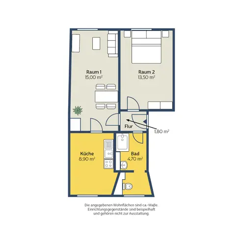2 Zimmer Wohnung mit 44 m² in Leipzig – Bild 5