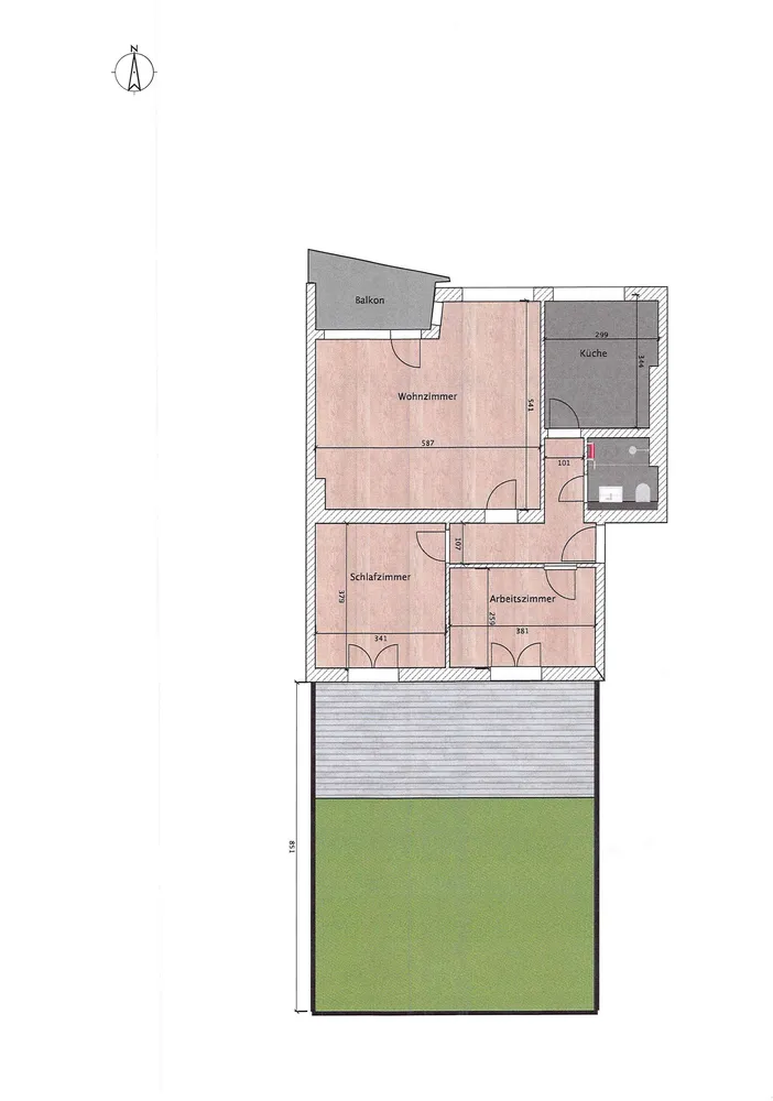 3 Zimmer Wohnung mit 86 m² in Aachen – Bild 11