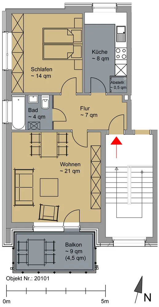 2 Zimmer Wohnung mit 59 m² in Norderstedt – Bild 10