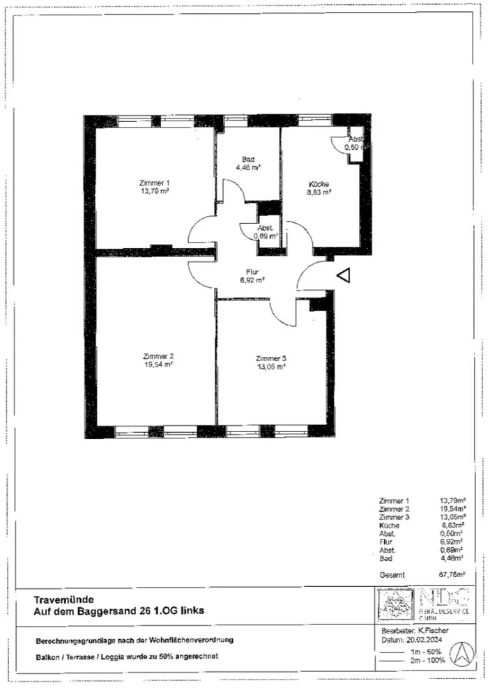 3 Zimmer Wohnung mit 68 m² in Lübeck – Bild 9