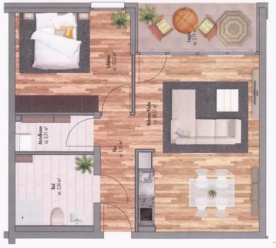 2 Zimmer Wohnung mit 65 m² in Osnabrück – Bild 2
