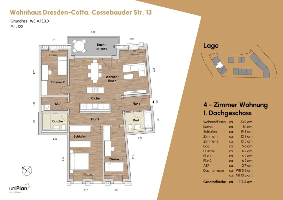 4 Zimmer Wohnung mit 117 m² in Dresden – Bild 6