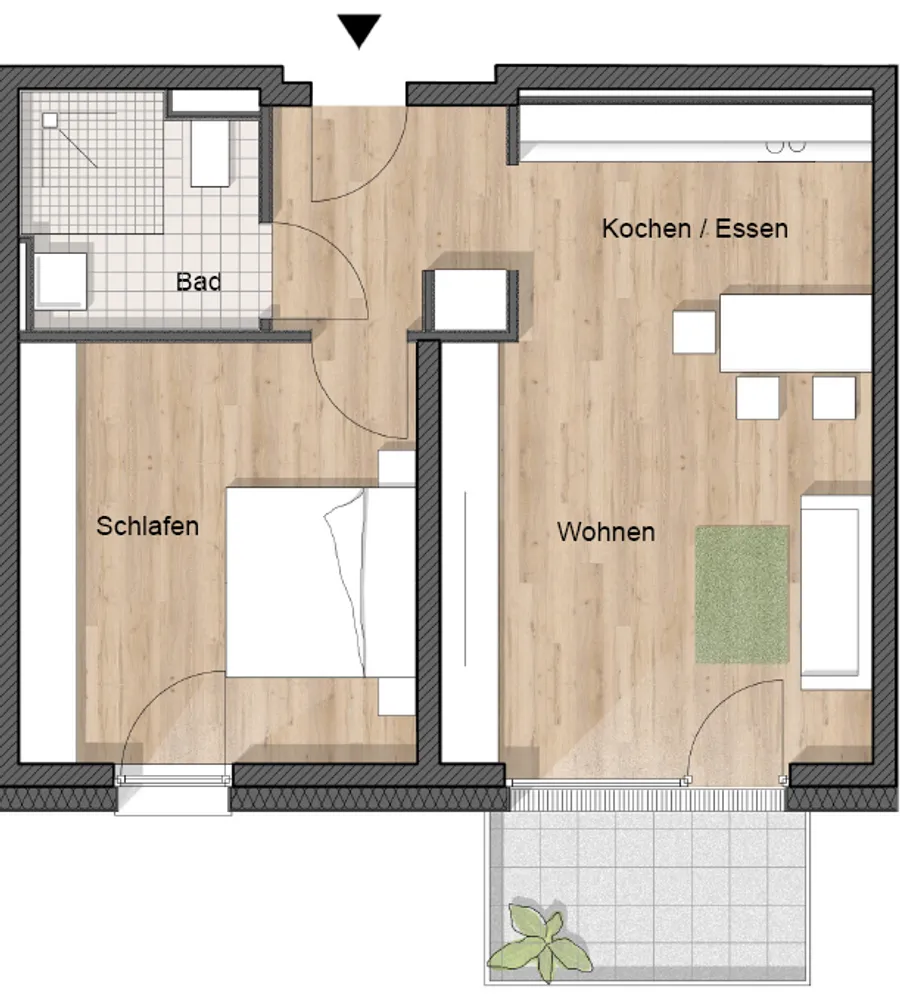 2 Zimmer Wohnung mit 63 m² in Bottrop – Bild 3