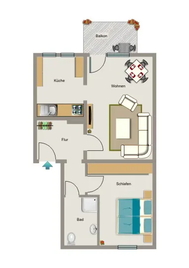 3 Zimmer Wohnung mit 51 m² in Essen – Bild 5