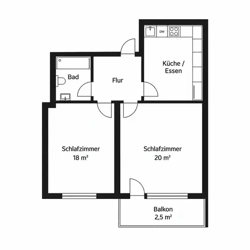 WG-Zimmer mit 18 m² in München – Bild 4