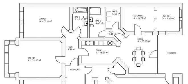 4 Zimmer Wohnung mit 152 m² in Halle (Saale) – Bild 3