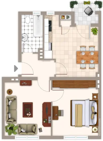 2 Zimmer Wohnung mit 51 m² in Mönchengladbach – Bild 1