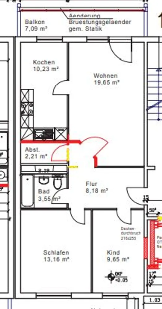 3 Zimmer Wohnung mit 70 m² in Stendal – Bild 11