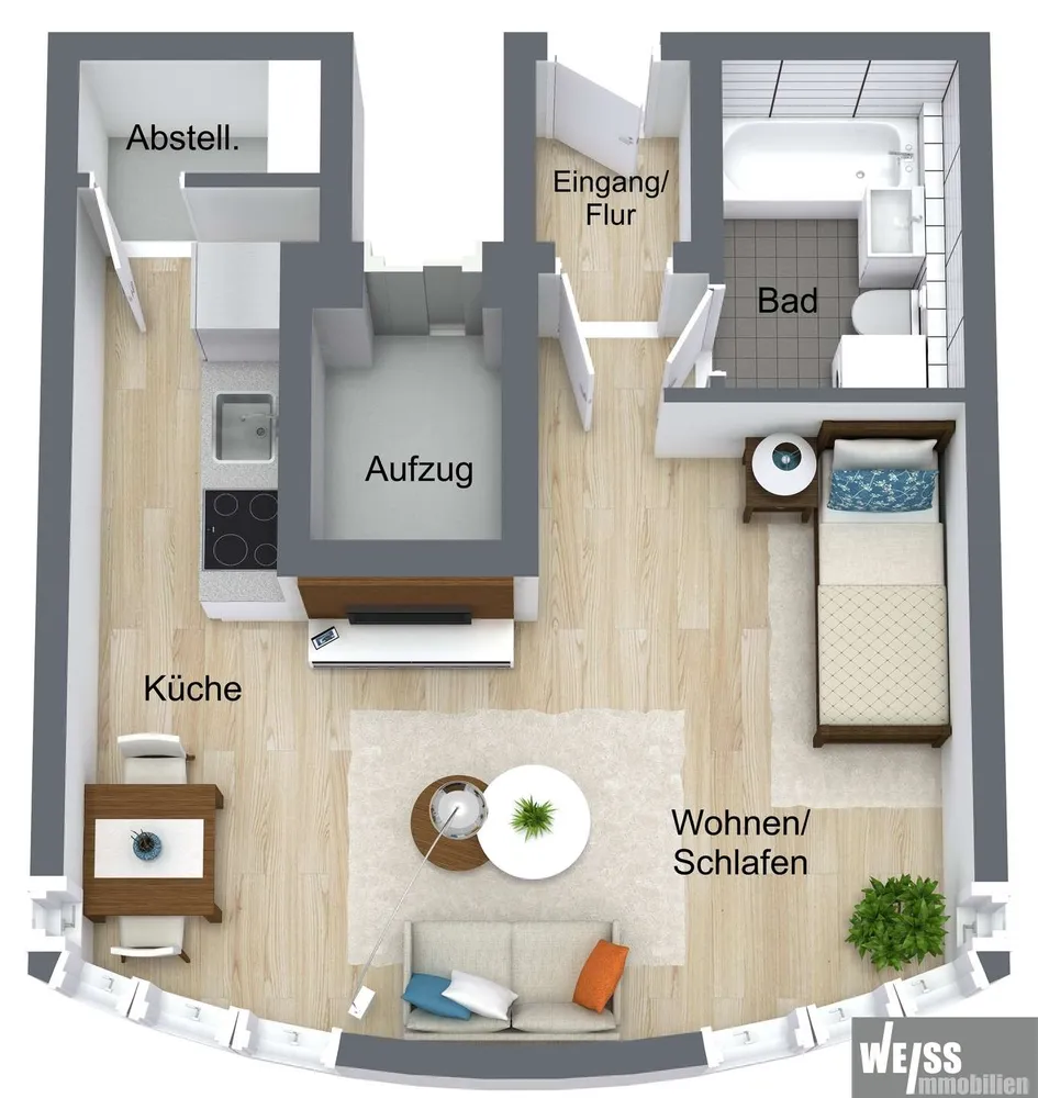 1 Zimmer Wohnung mit 46 m² in Würzburg – Bild 5