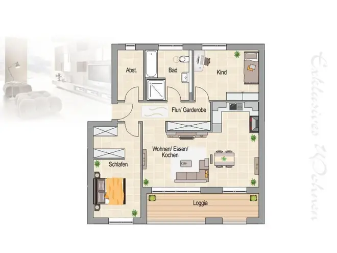 3 Zimmer Wohnung mit 101 m² in Dortmund – Bild 2