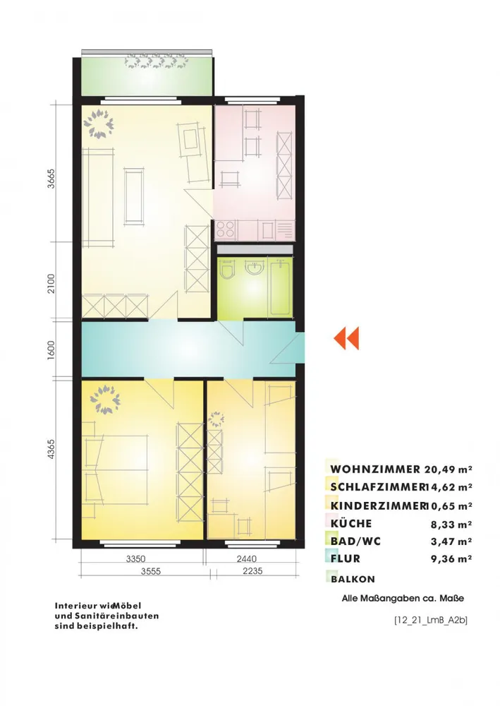 3 Zimmer Wohnung mit 68 m² in Leipzig – Bild 2