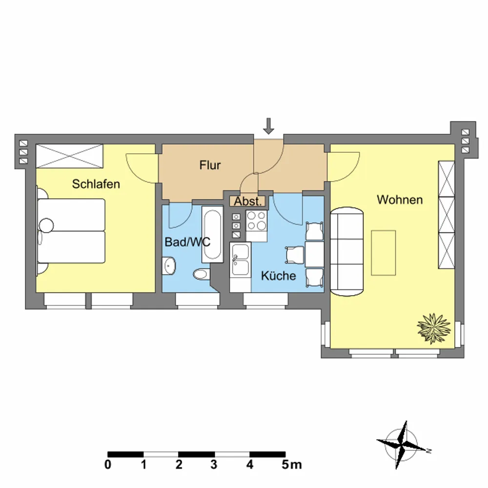 2 Zimmer Wohnung mit 50 m² in Dessau-Roßlau – Bild 8