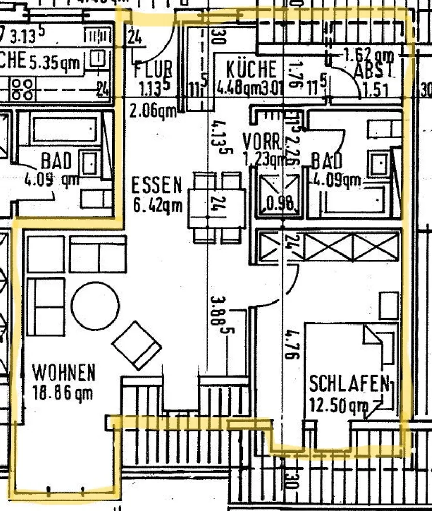 2 Zimmer Wohnung mit 52 m² in Homburg – Bild 6