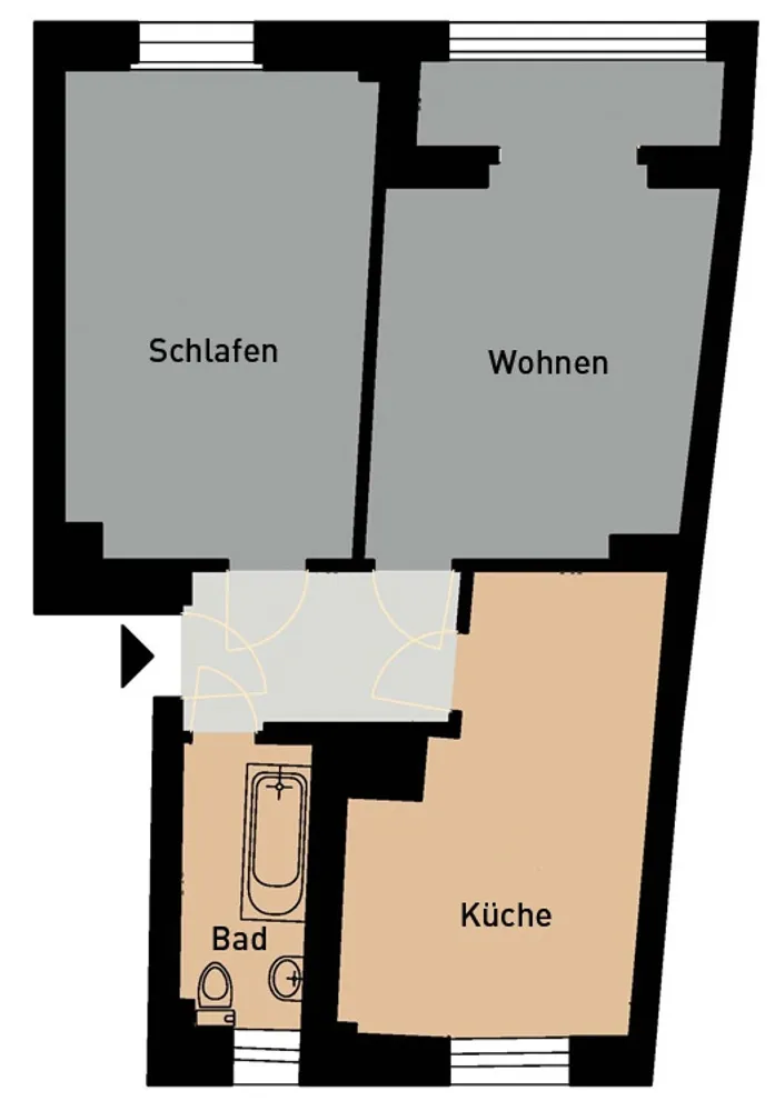 2 Zimmer Wohnung mit 54 m² in Dresden – Bild 2