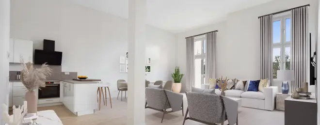 2 Zimmer Wohnung mit 100 m² in Frankfurt am Main – Bild 2