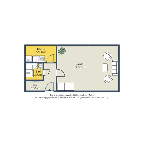 1 Zimmer Wohnung mit 47 m² in Leipzig – Bild 5