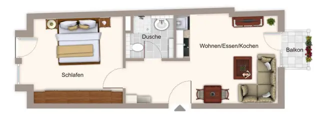 2 Zimmer Wohnung mit 40 m² in Mainz – Bild 8
