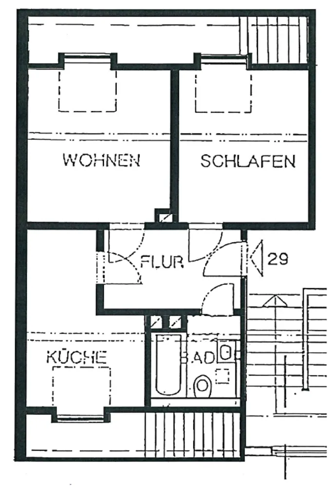 2 Zimmer Wohnung mit 37 m² in Dresden – Bild 2