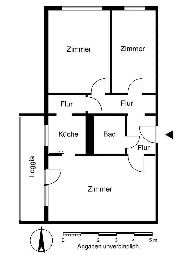 3 Zimmer Wohnung mit 72 m² in Frankfurt (Oder) – Bild 2