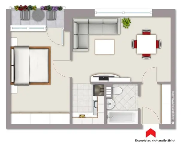 2 Zimmer Wohnung mit 42 m² in Mönchengladbach – Bild 6