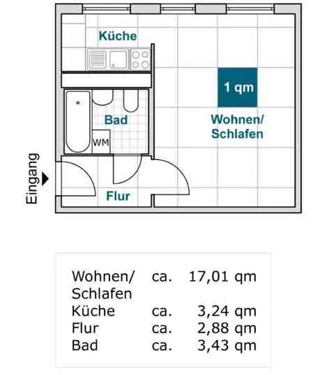 Studio mit 27 m² in Dresden – Bild 4