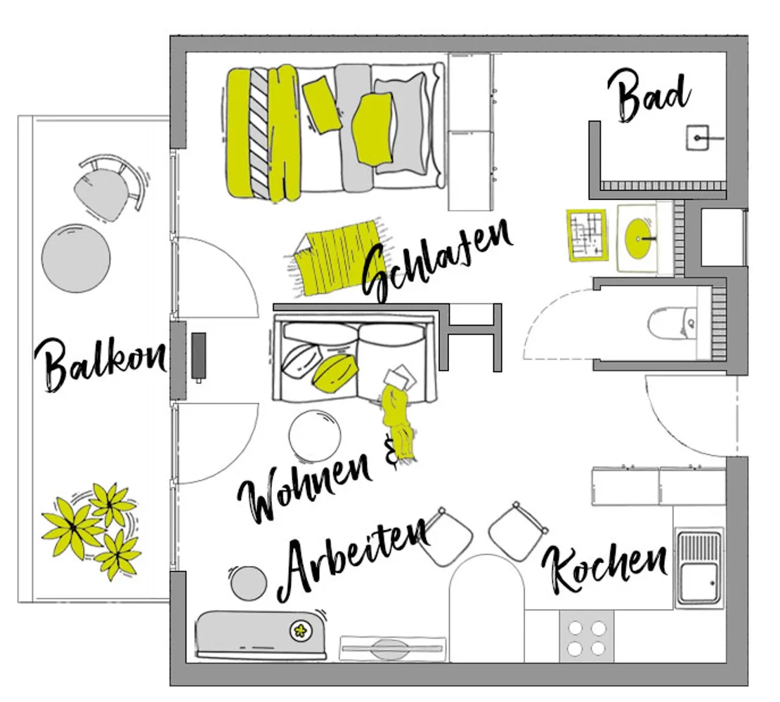 1 Zimmer Wohnung mit 39 m² in Aalen – Bild 8