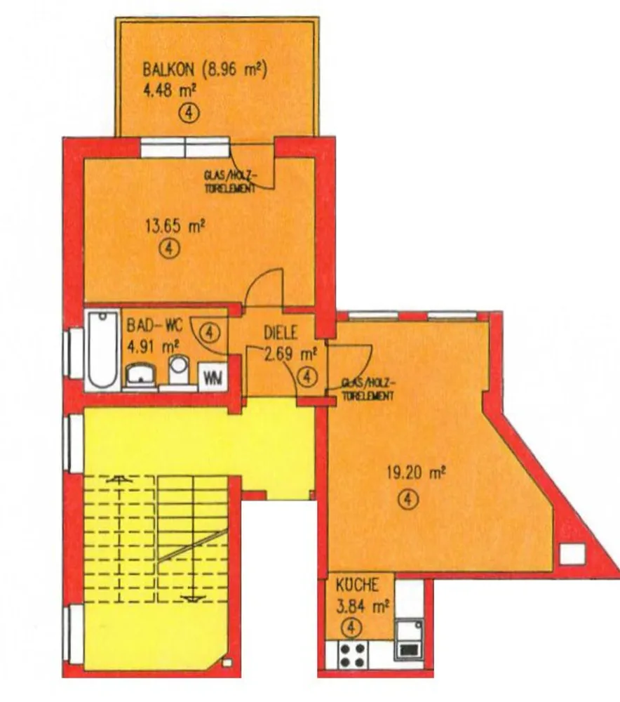 2 Zimmer Wohnung mit 45 m² in Zwickau – Bild 2