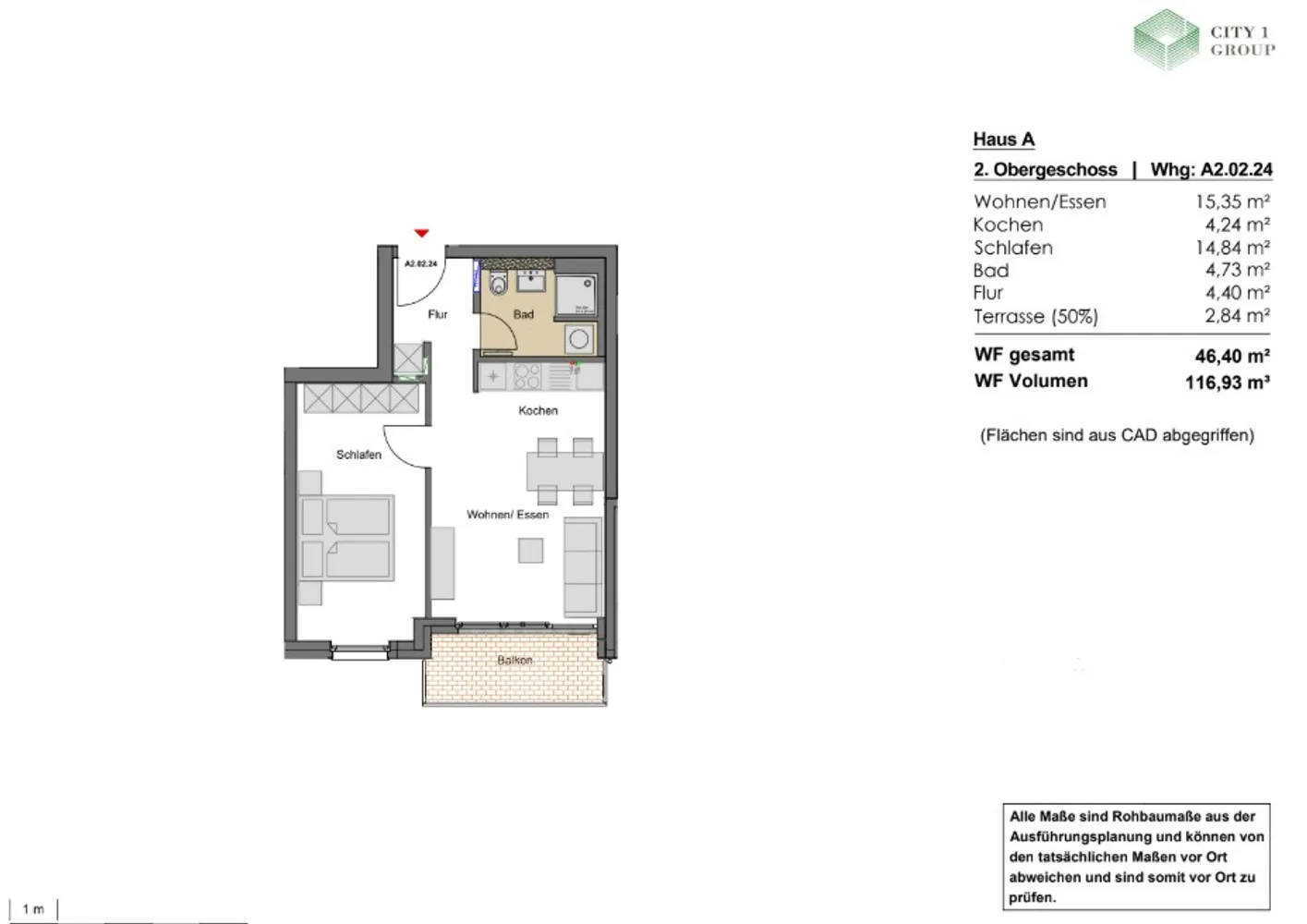 2 Zimmer Wohnung mit 46 m² in Offenbach am Main – Bild 7