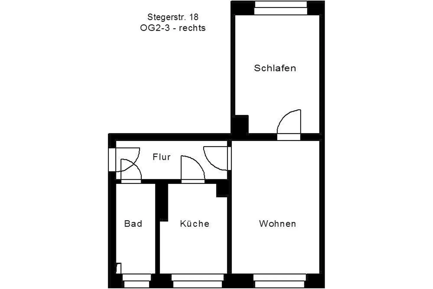 2 Zimmer Wohnung mit 49 m² in Plauen – Bild 2