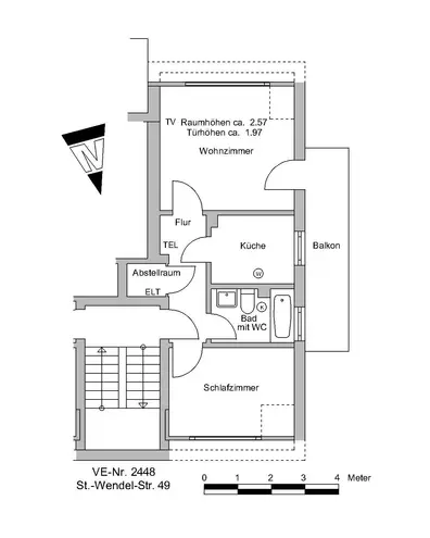 2 Zimmer Wohnung mit 43 m² in Bremen – Bild 2