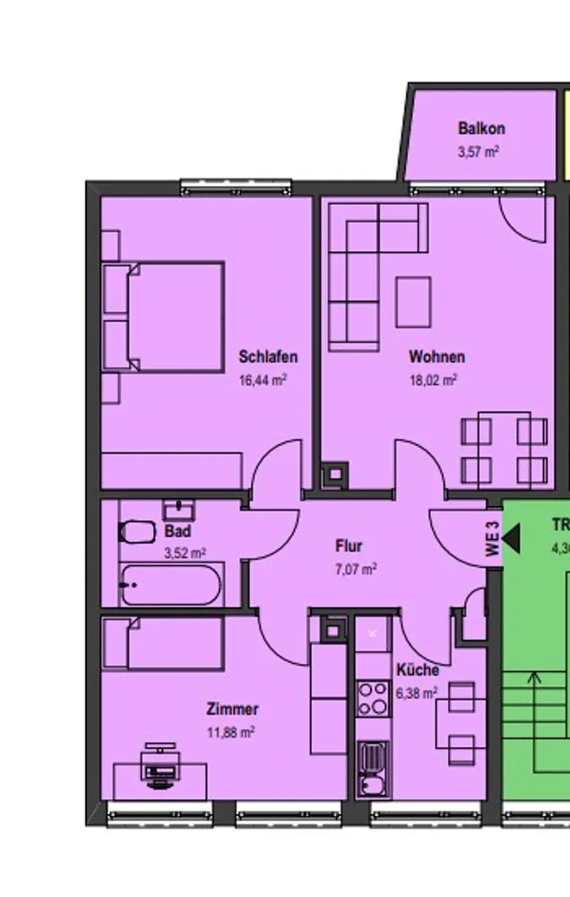 1 Zimmer Wohnung mit 18 m² in Böblingen – Bild 4