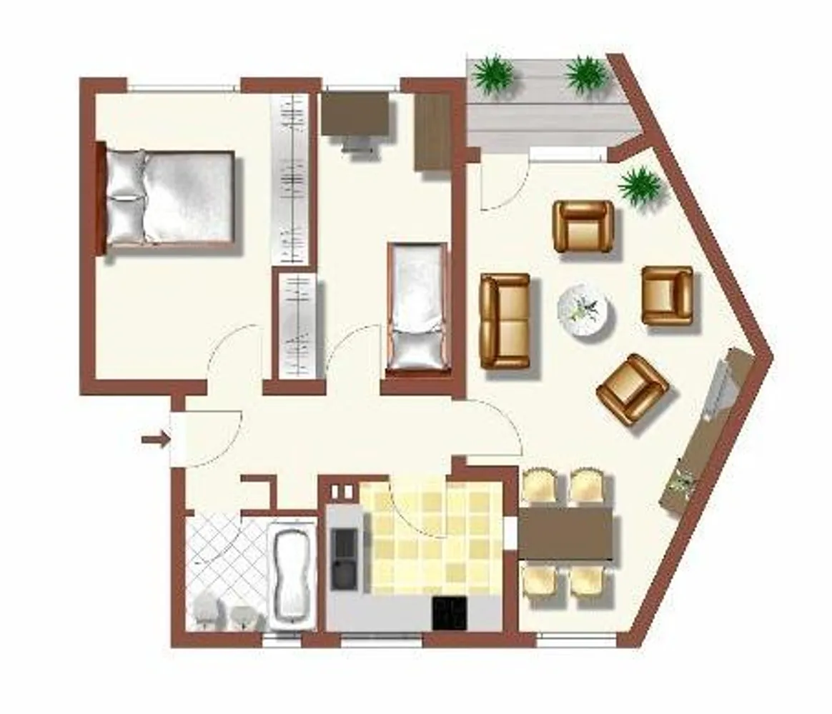 3 Zimmer Wohnung mit 66 m² in Krefeld – Bild 2