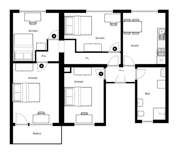 1 Zimmer Wohnung mit 47 m² in Frankfurt am Main – Bild 12
