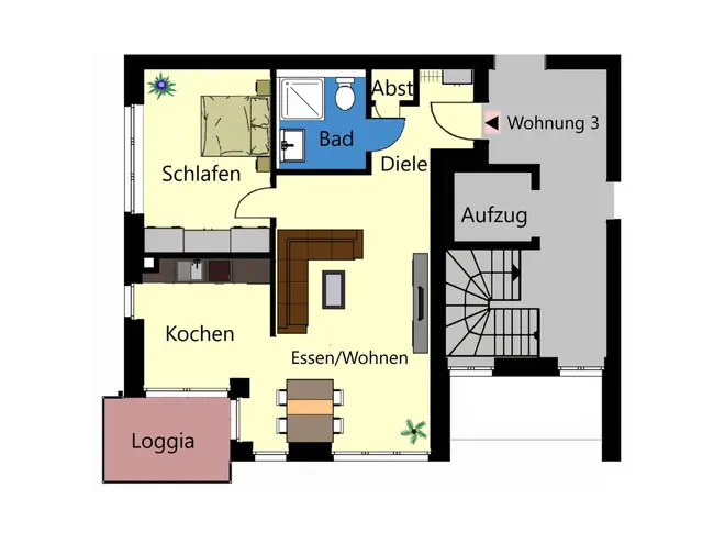 2 Zimmer Wohnung mit 60 m² in Münster – Bild 6
