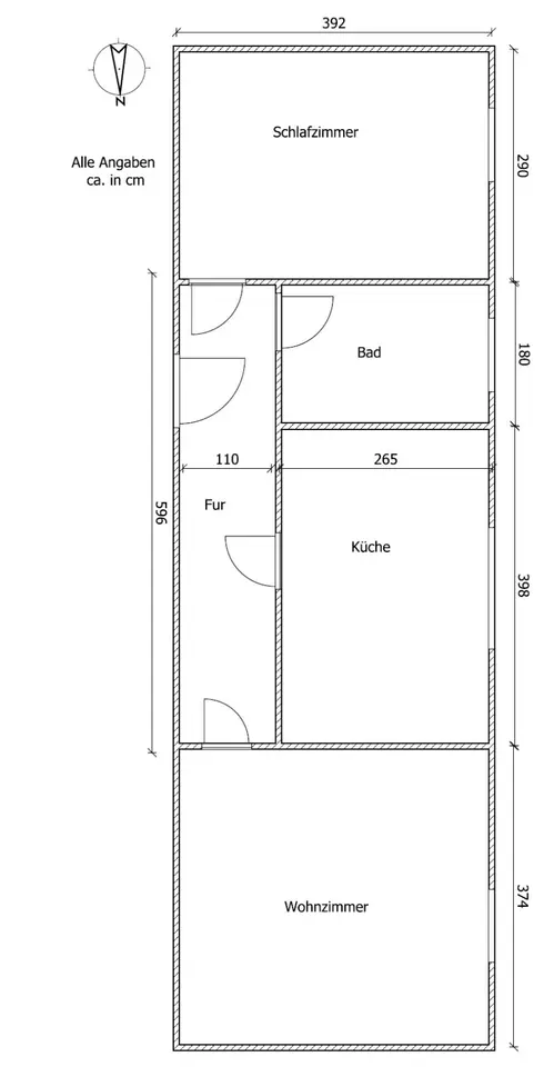 2 Zimmer Wohnung mit 36 m² in Limbach-Oberfrohna – Bild 7