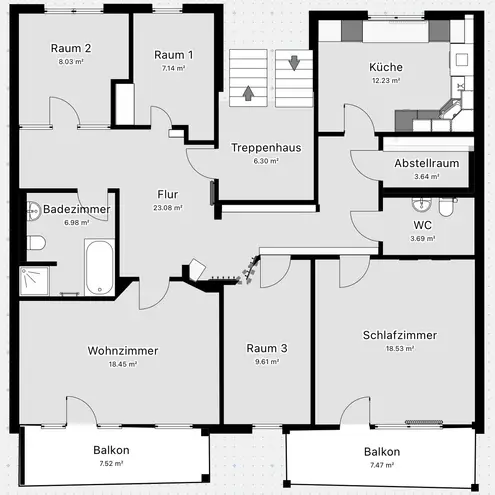5 Zimmer Wohnung mit 126 m² in Chemnitz – Bild 2