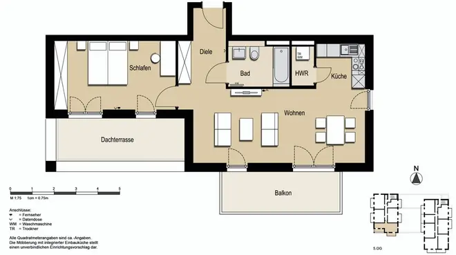 2 Zimmer Wohnung mit 76 m² in Wiesbaden – Bild 4