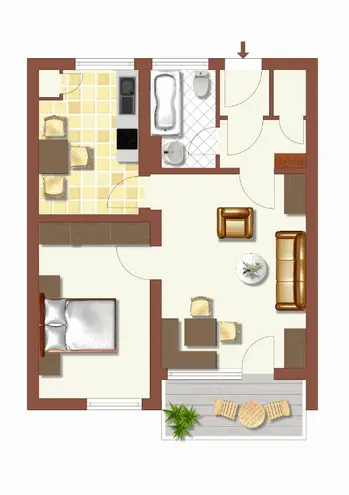 2 Zimmer Wohnung mit 52 m² in Hannover – Bild 6