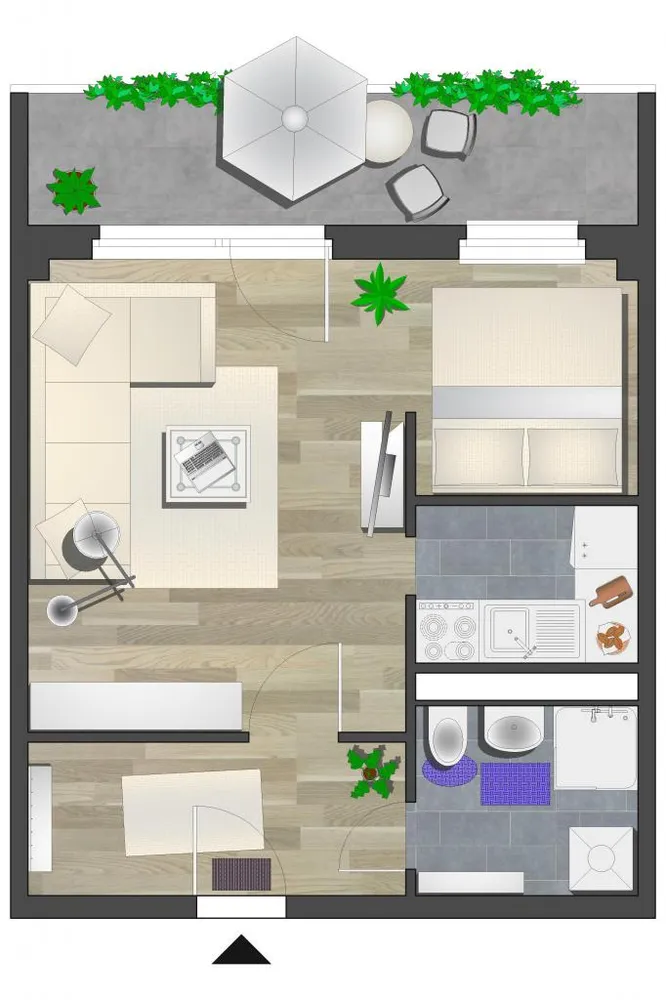 1 Zimmer Wohnung mit 34 m² in Chemnitz – Bild 3