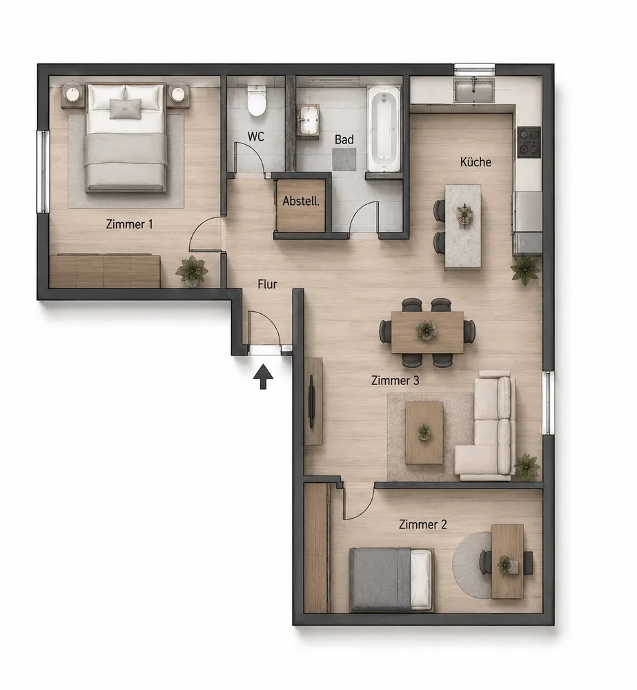 3 Zimmer Wohnung mit 91 m² in Stuttgart – Bild 12