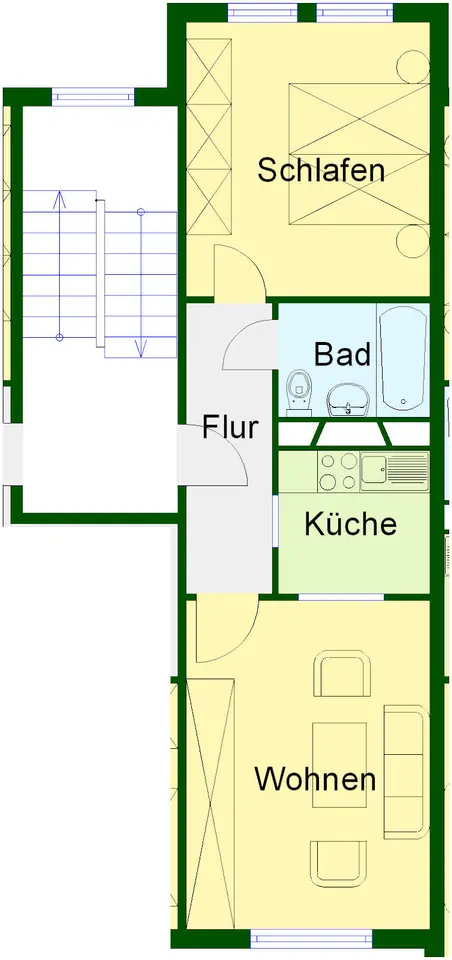 2 Zimmer Wohnung mit 43 m² in Wernigerode – Bild 4