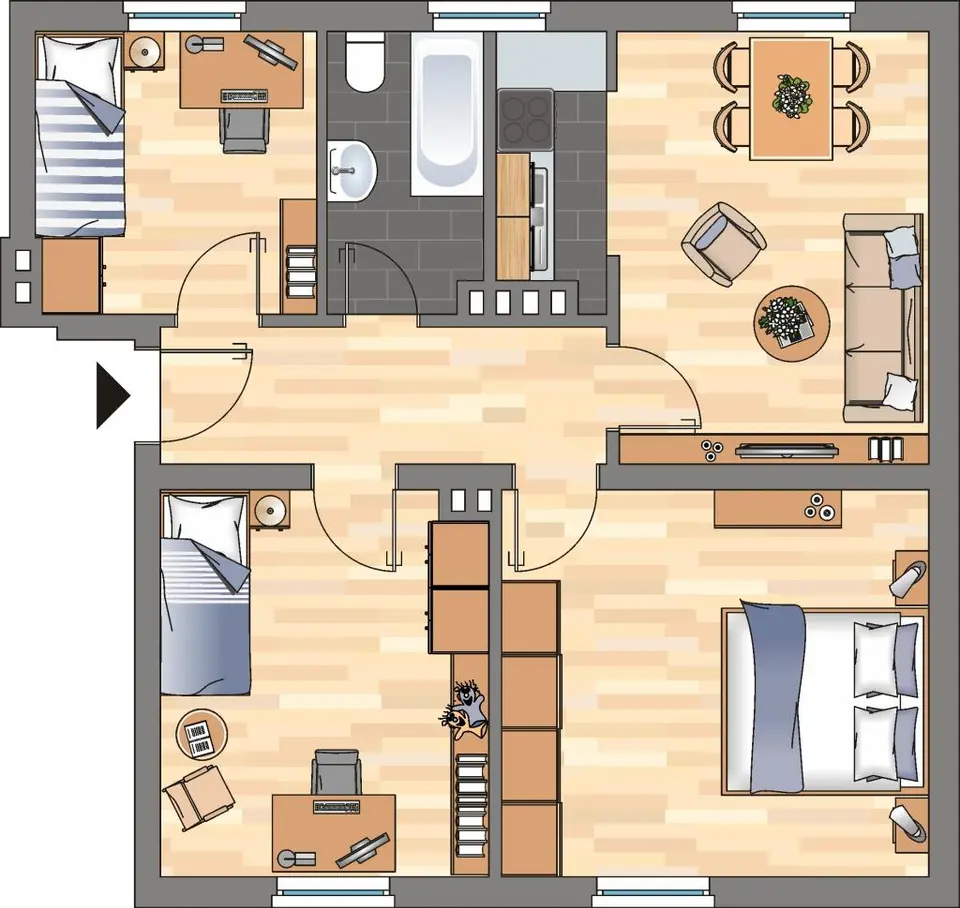 3 Zimmer Wohnung mit 59 m² in Wilhelmshaven – Bild 5