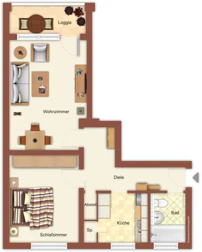2 Zimmer Wohnung mit 57 m² in Mönchengladbach – Bild 7